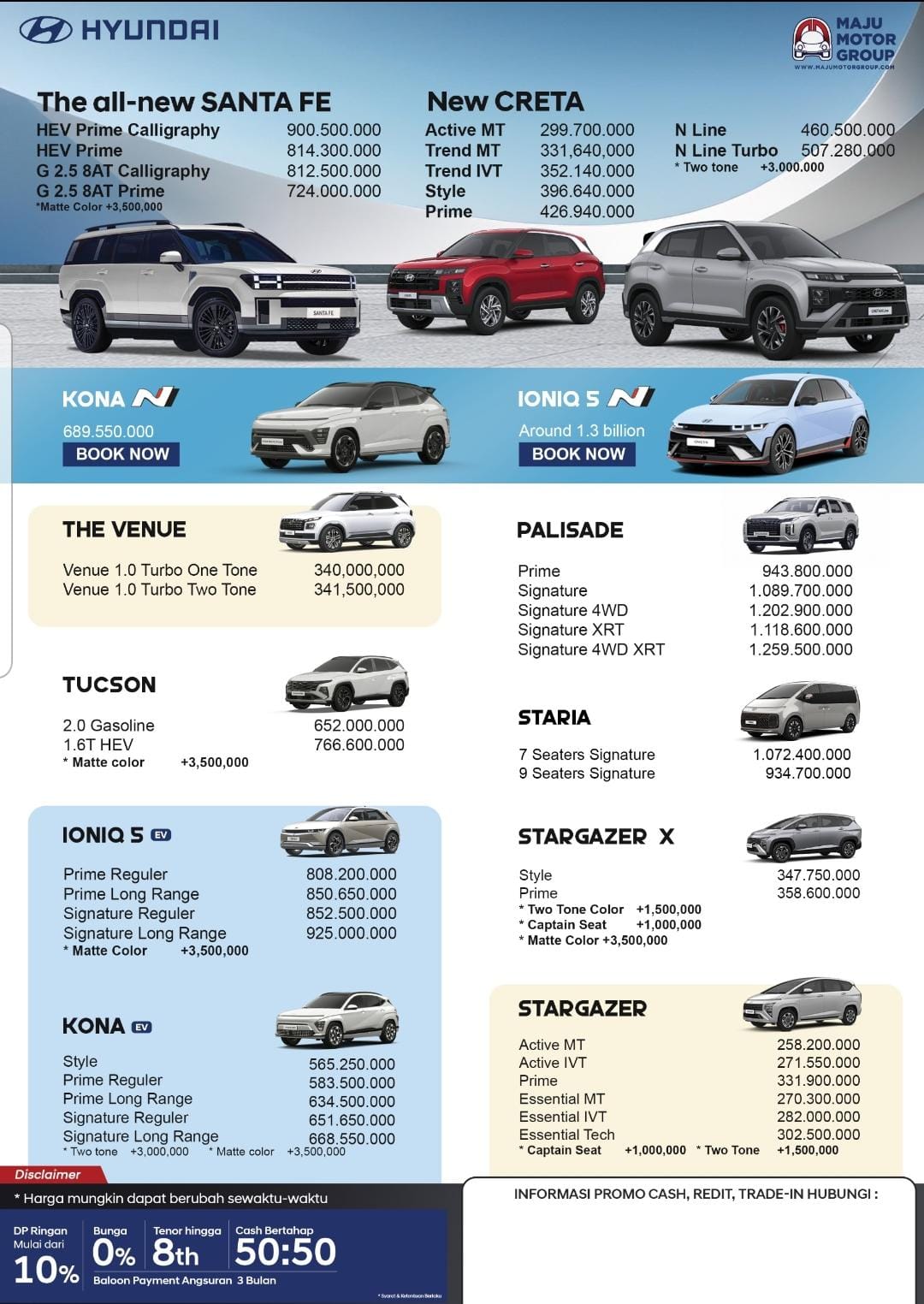 harga hyundai cikarang